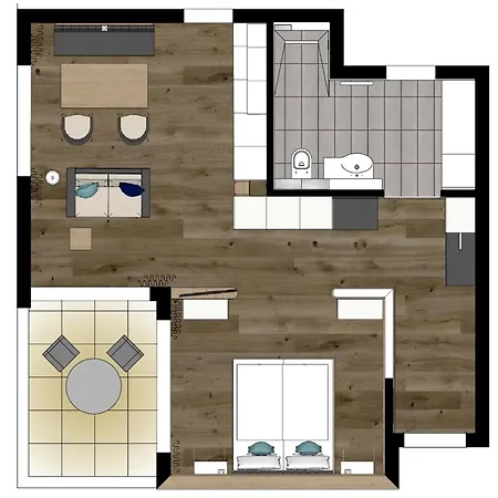 Apartmán Bank Am